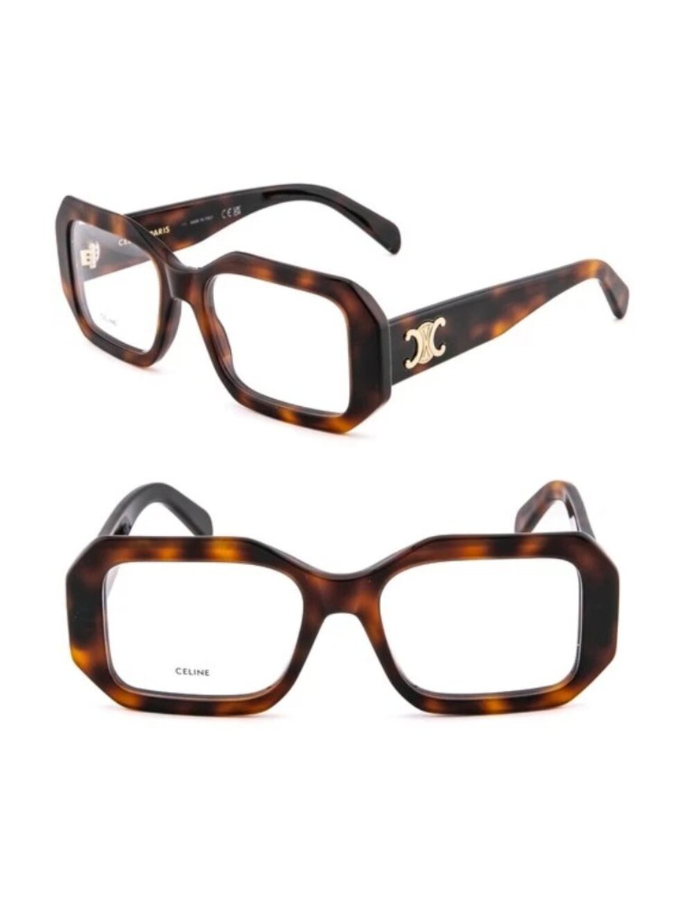 NEW CELINE EYEGLASSES HAVANA WOMEN EYEWEAR CELINE CL50155I 053